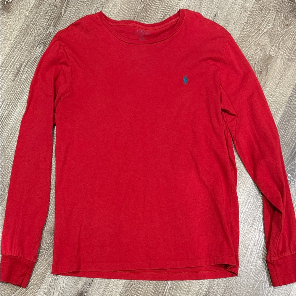 Polo Ralph Lauren Red Long Sleeve Tee